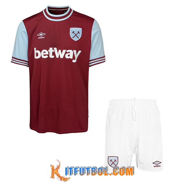 Nueva Camisetas De Futbol West Ham Ninos Primera 2024/2025