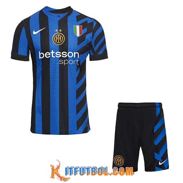 Nouveau Camisetas De Futbol Inter Milan Ninos Primera 2024/2025