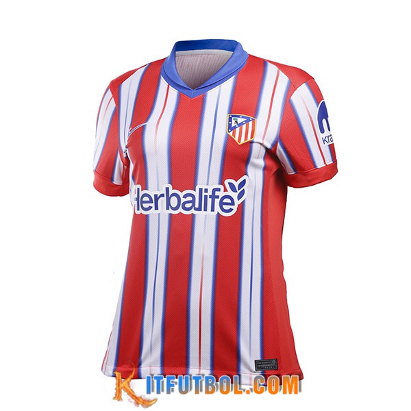 Camisetas De Futbol Atletico Madrid Mujer Primera 2024/2025