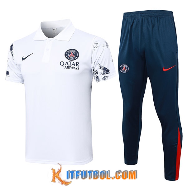 Camiseta Polo PSG Blanco 2024/2025