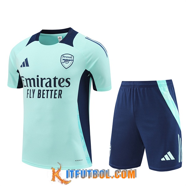 Camiseta Entrenamiento Arsenal Verde/Azul 2024/2025