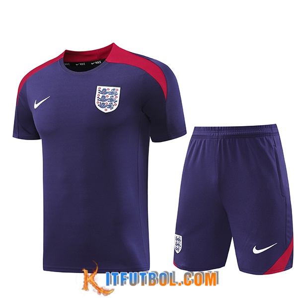 Camiseta Entrenamiento Inglaterra Violeta/Rojo 2024/2025