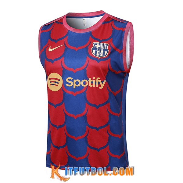Chalecos De Futbol FC Barcelona Rojo/Azul 2024/2025