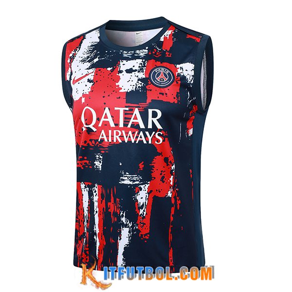 Chalecos De Futbol PSG Rojo/Azul/Blanco 2024/2025