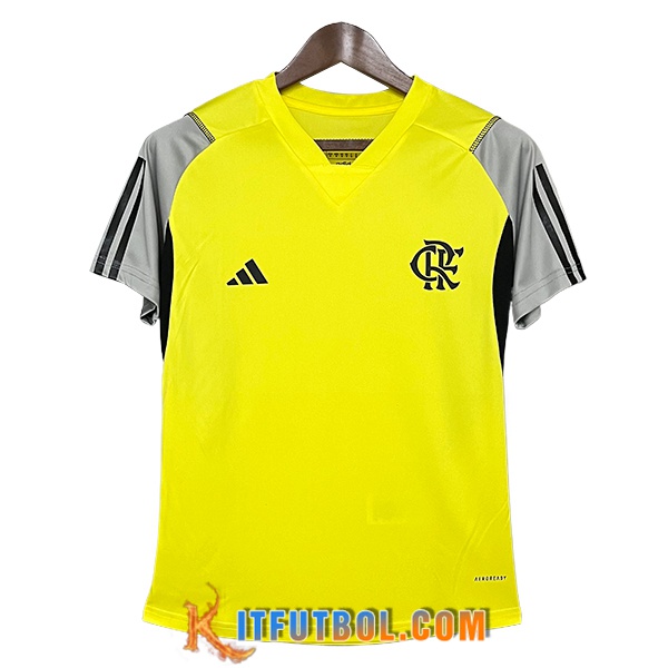 Camiseta Entrenamiento Flamengo Amarillo/Gris/Negro 2024/2025 -02