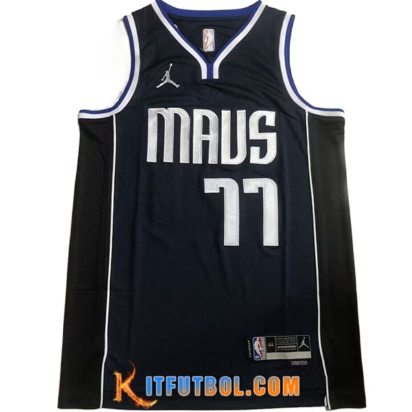 Camisetas Dallas Mavericks (DONCIC #77) 2024/25 Azul/Negro /Blanco