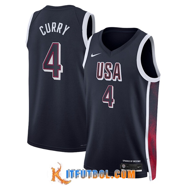 Camisetas USA (CURRY #4) 2024/25 Negro