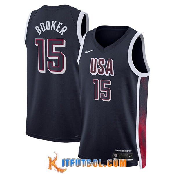 Camisetas USA (BOOKER #15) 2024/25 Negro