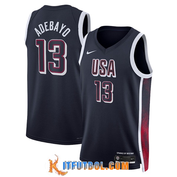 Camisetas USA (ADEBAYO #13) 2024/25 Negro