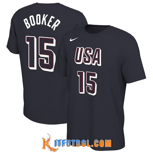 Camisetas USA (BOOKER #15) 2024/25 Negro -02