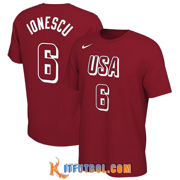 Camisetas USA (IONESCU #6) 2024/25 Rojo