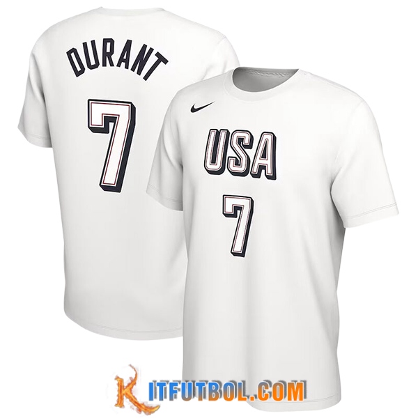 Camisetas USA (DURANT #7) 2024/25 Blanco -02