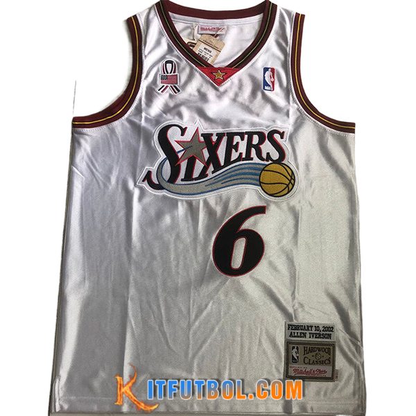 Camisetas American All-Star (IVERSON #6) 2024/25 Blanco/Rojo