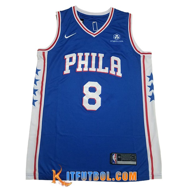 Camisetas Philadelphia 76ers (GEORGE #8) 2024/25 Azul