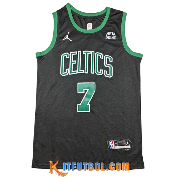 Camisetas Boston Celtics (BROWN #7) 2024/25 Verde/Negro