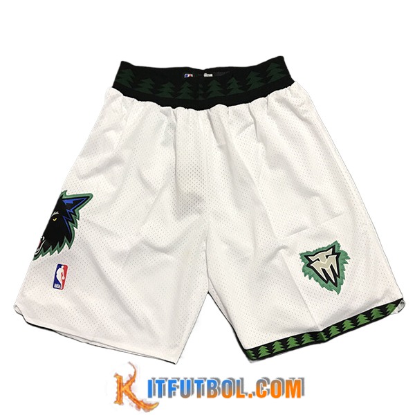 Cortos NBA Minnesota Timberwolves 2024/25 Blanco -02