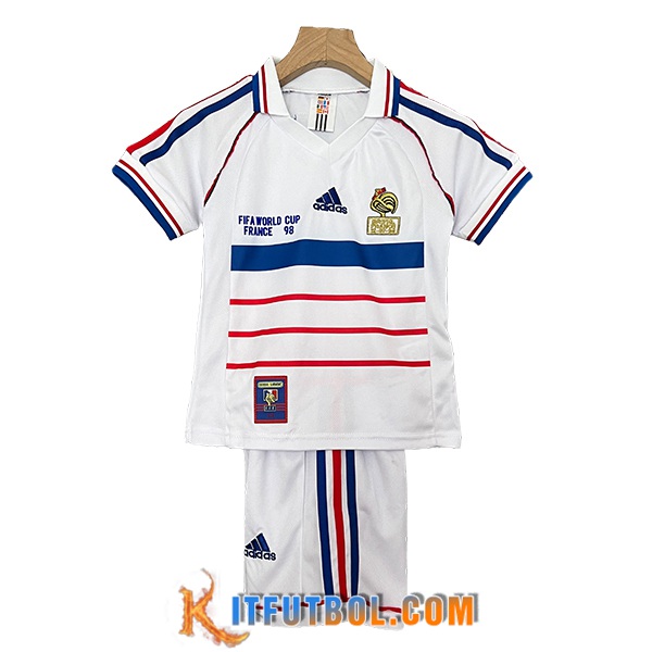 Camisetas De Futbol Francia Retro Ninos Segunda 1998