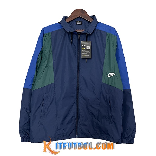 Rompevientos Nike Azul/Verde 2024/2025