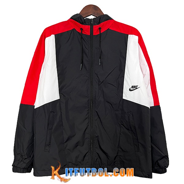 Rompevientos Nike Negro/Rojo/Blanco 2024/2025