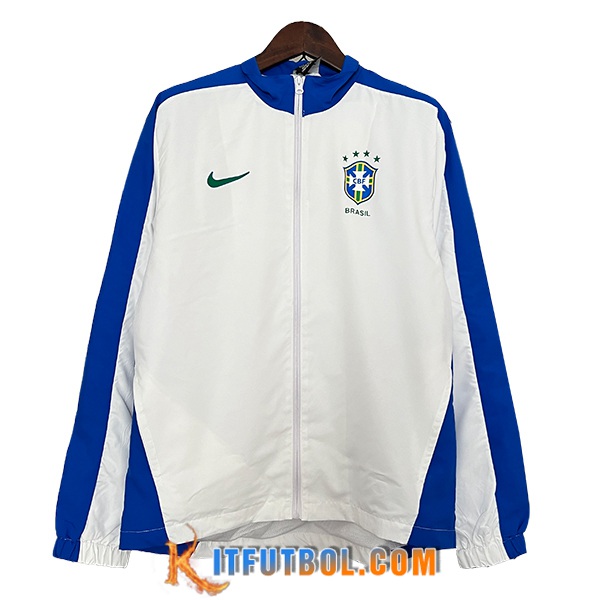 Rompevientos Brasil Blanco/Azul 2024/2025