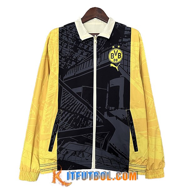 Rompevientos Dortmund Negro/Amarillo 2024/2025 -02