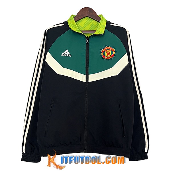 Rompevientos Manchester United Negro/Verde/Blanco 2024/2025