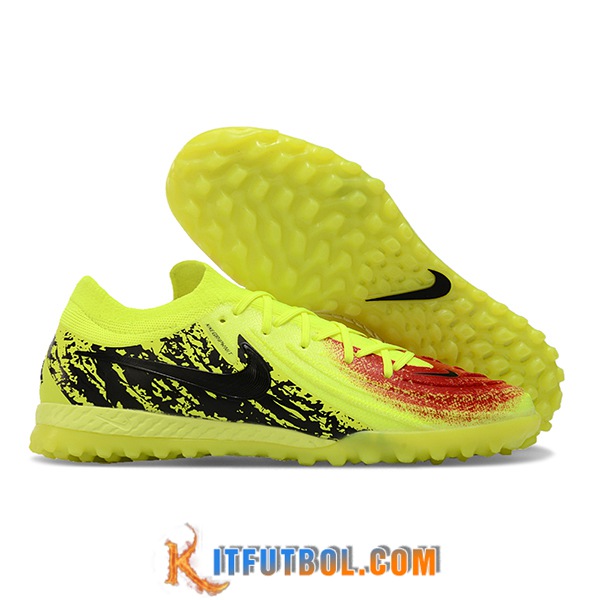Nike Botas De Fútbol Phantom GX II EliteTF Amarillo/Negro/Rojo