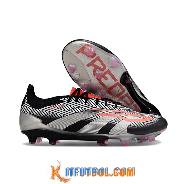 Adidas Botas De Fútbol Predator Elite FG Negro/Gris -03