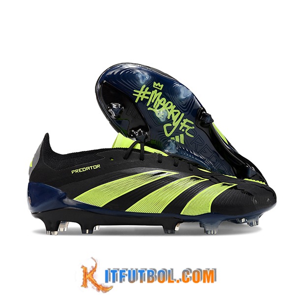 Adidas Botas De Fútbol Predator Elite FG Negro/Verde