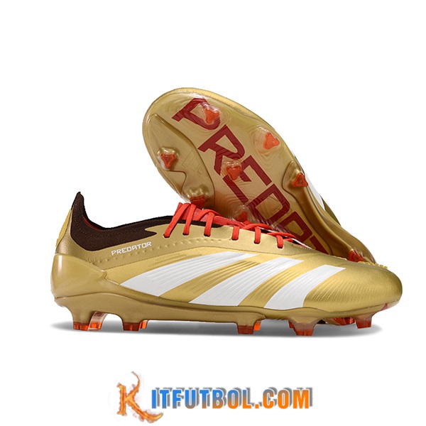 Adidas Botas De Fútbol Predator Elite FG Blanco/Amarillo