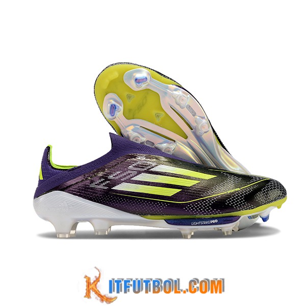 Adidas Botas De Fútbol F50+ FG Negro/Verde/Violeta