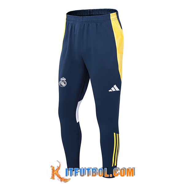 Pantalon Entrenamiento Real Madrid Azul/Amarillo 2024/2025 -02