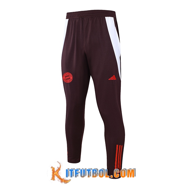 Pantalon Entrenamiento Bayern Munich Marrón/Rojo 2024/2025