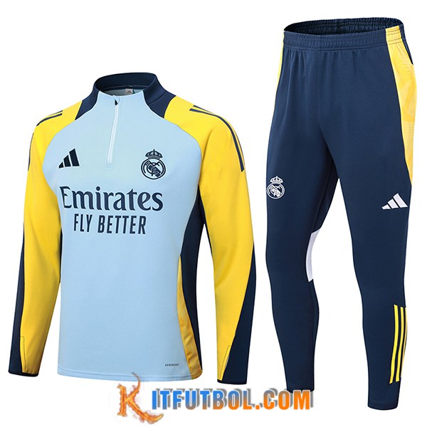 Chandal Equipos De Futbol Real Madrid Azul/Amarillo 2024/2025 -02