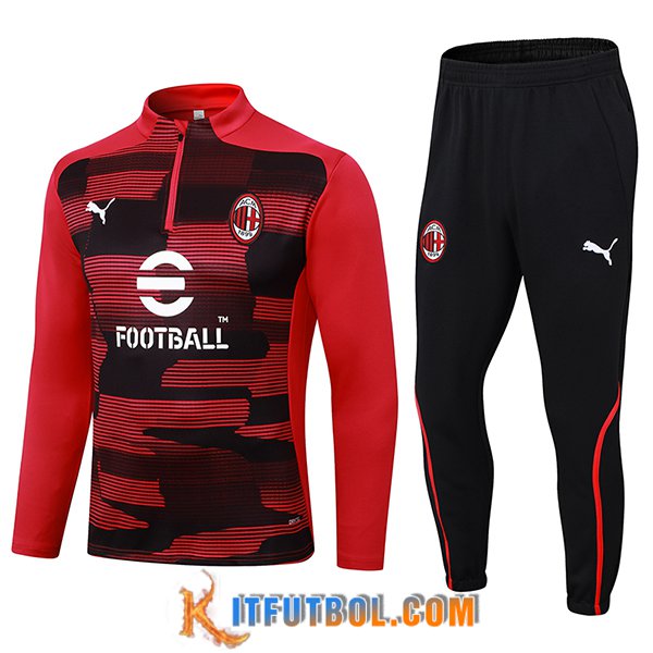 Chandal Equipos De Futbol AC Milan Rojo/Negro 2024/2025 -02