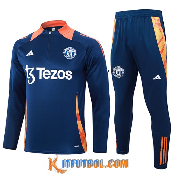 Chandal Equipos De Futbol Manchester United Azul/Naranja 2024/2025 -03