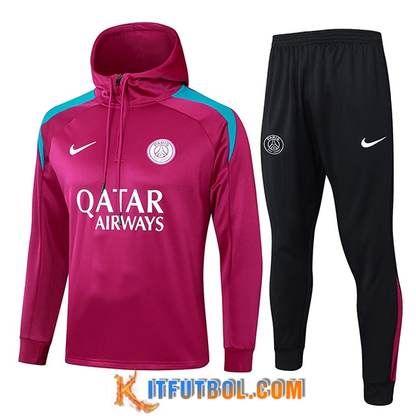 Chaqueta Con Capucha Chandal Rompevientos PSG Violeta/Azul 2024/2025