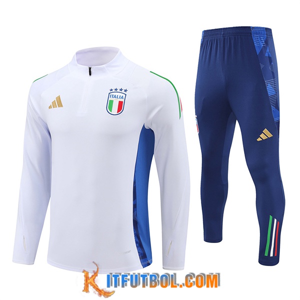 Chandal Equipos De Futbol Italia Blanco/Azul 2024/2025 -06