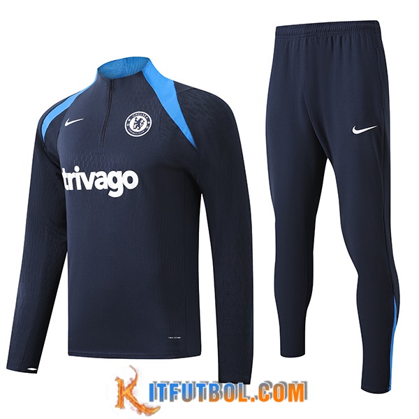 Chandal Equipos De Futbol FC Chelsea Negro/Azul 2024/2025