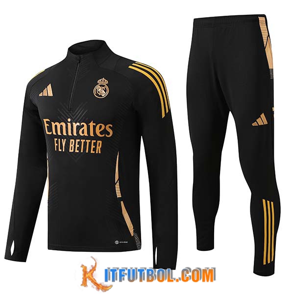 Chandal Equipos De Futbol Real Madrid Negro/Amarillo 2024/2025-02