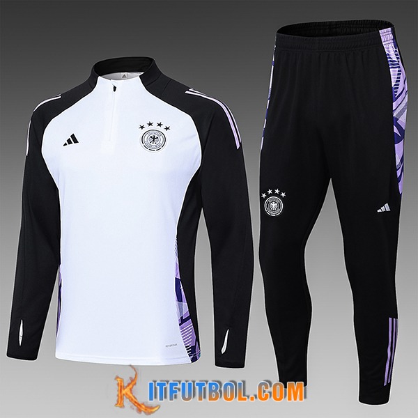 Chandal Equipos De Futbol Alemania Ninos Blanco/Negro/Violeta 2024/2025