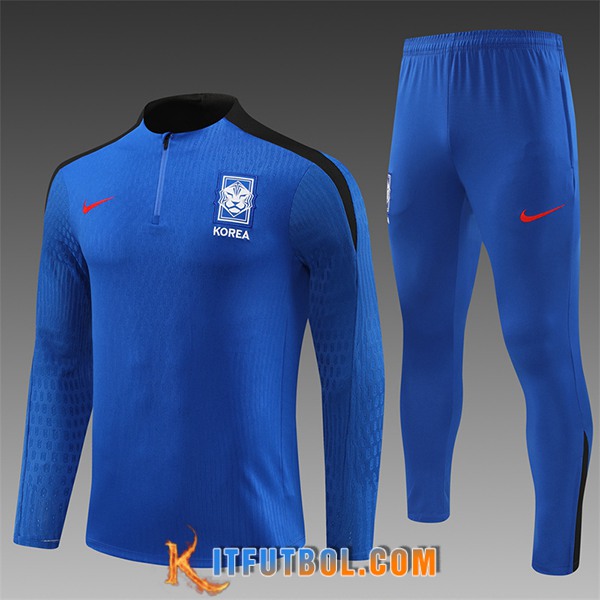 Chandal Equipos De Futbol Corée Du Sud Ninos Azul/Negro 2024/2025