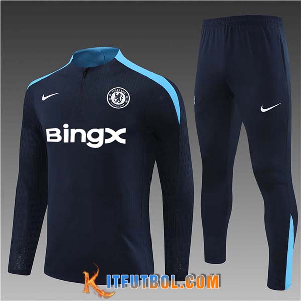Chandal Equipos De Futbol FC Chelsea Ninos Azul Oscuro 2024/2025 -02