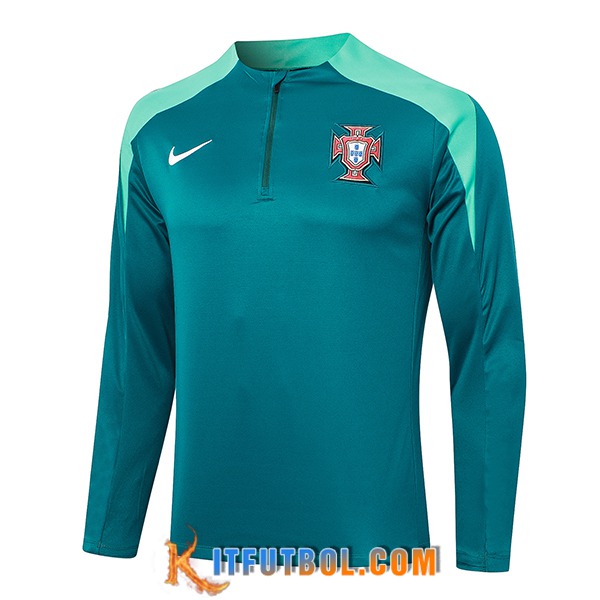 Sudadera De Entrenamiento Portugal Verde 2024/2025 -02