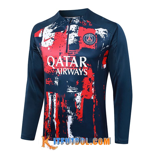 Sudadera De Entrenamiento PSG Rojo/Azul/Blanco 2024/2025