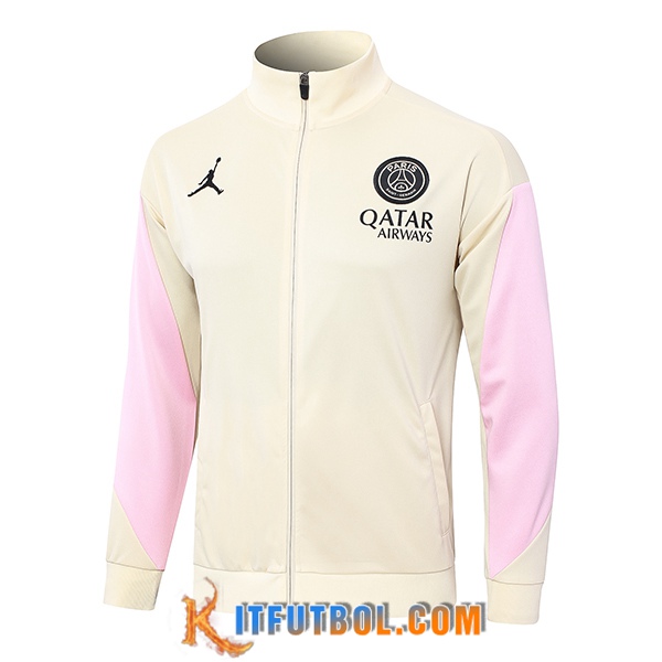 Chaquetas Futbol PSG Amarillo/Rosa 2024/2025
