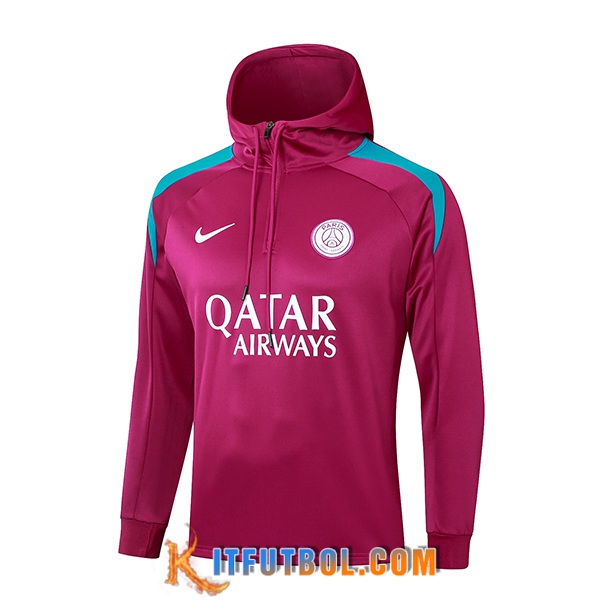 Chaqueta Con Capucha PSG Violeta/Azul 2024/2025
