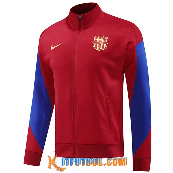 Chaquetas Futbol FC Barcelona Rojo/Azul 2024/2025 -03