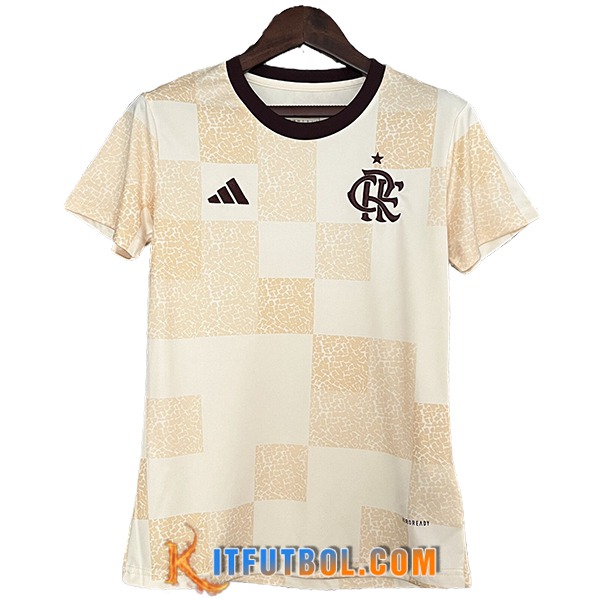 Camisetas De Futbol Flamengo Mujer Special Edition Beige 2024/2025