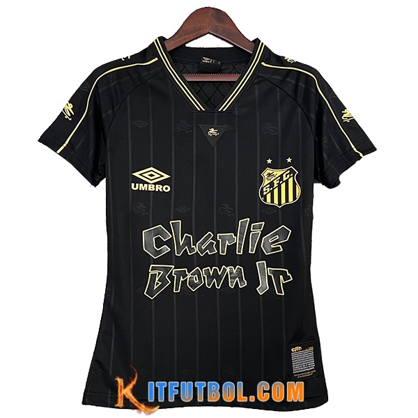 Camisetas De Futbol Santos FC Mujer Special Edition Negro 2024/2025